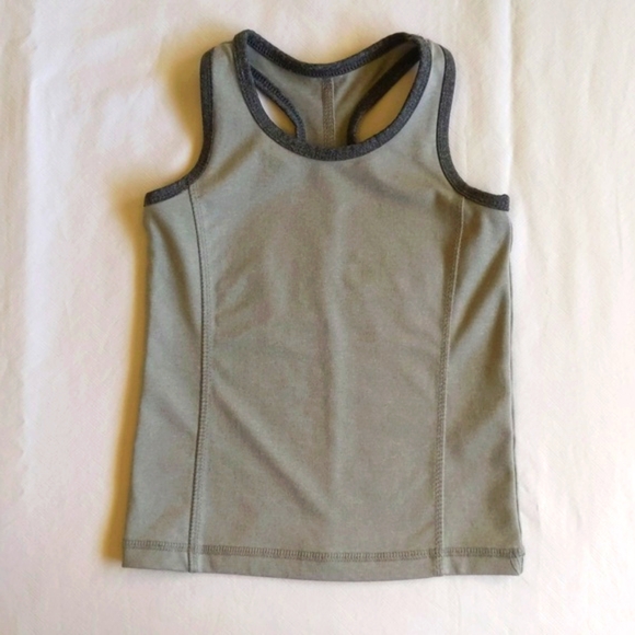 joe fresh active gray racer back activewear sporty tank top 3T toddler girls - Picture 1 of 6
